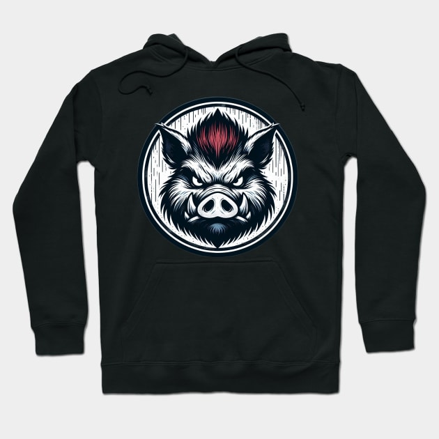 angry hog Hoodie by Anthony88